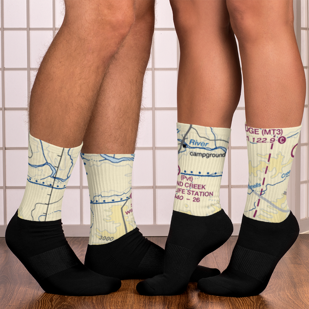 Sand Creek Wildlife Station Airport (MT79) VFR Sectional Socks 
