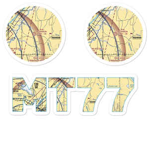 Peterson Ranch Airport (MT77) VFR Sectional Sticker Pack