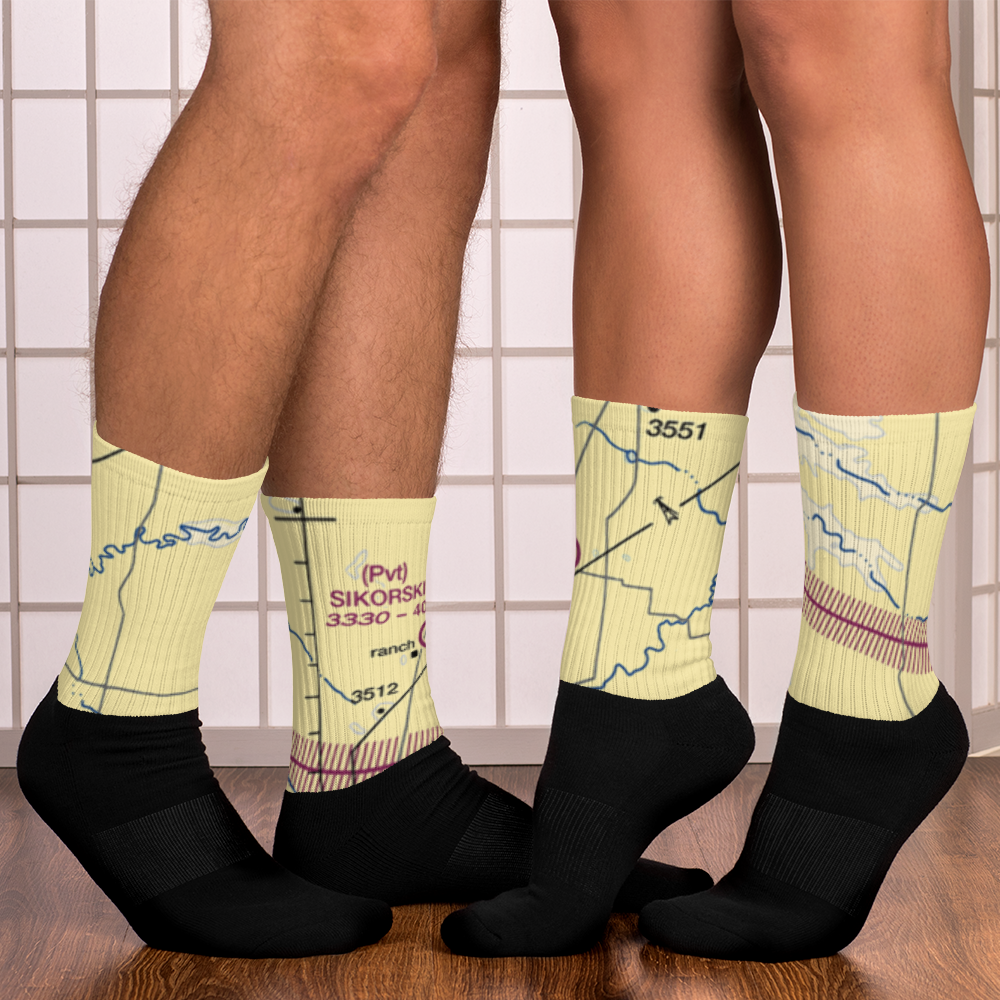 Sikorski Ranch Airport (MT74) VFR Sectional Socks 