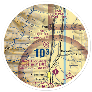 Hedditch Airport (MT72) VFR Sectional Sticker (20 mile)