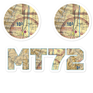 Hedditch Airport (MT72) VFR Sectional Sticker Pack