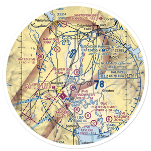 Weaver Airport (MT54) VFR Sectional Sticker (30 mile)