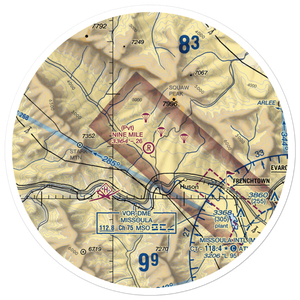 Nine Mile Airport (MT52) VFR Sectional Sticker (30 mile)