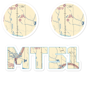 Zerbe Airport (MT51) VFR Sectional Sticker Pack