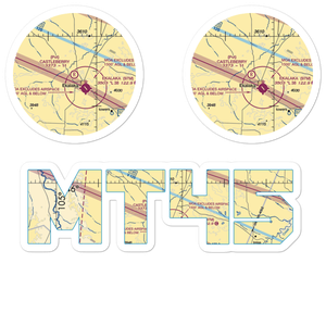 Castleberry Airport (MT45) VFR Sectional Sticker Pack