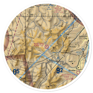 Klies Air Strip (MT43) VFR Sectional Sticker (30 mile)