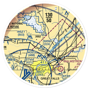 Horner Field (MT40) VFR Sectional Sticker (20 mile)