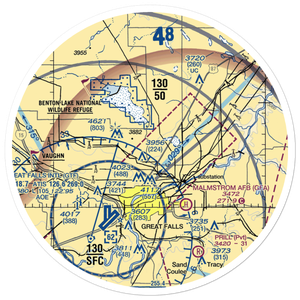 Horner Field (MT40) VFR Sectional Sticker (30 mile)