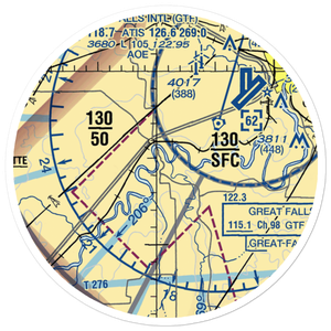 Bair Airport (MT33) VFR Sectional Sticker (20 mile)