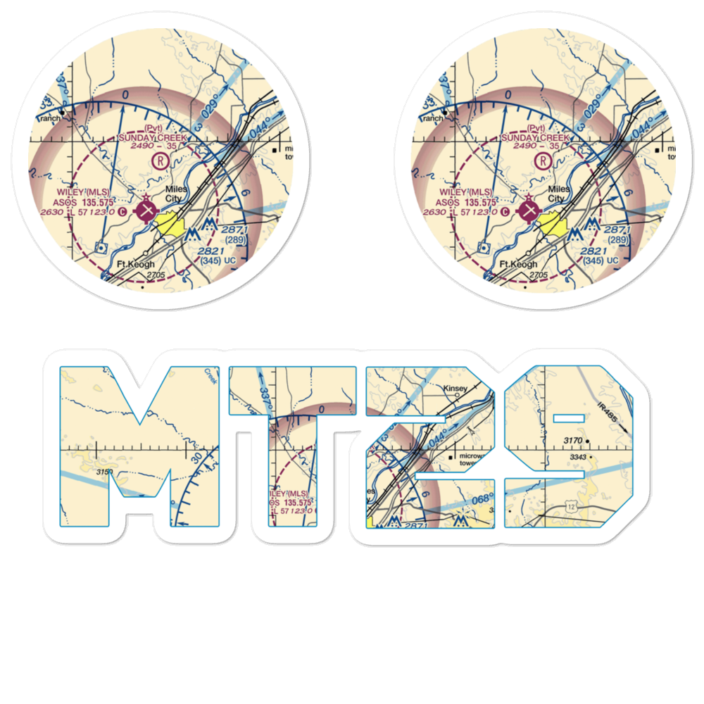 Sunday Creek Airpark (MT29) VFR Sectional Sticker Pack 