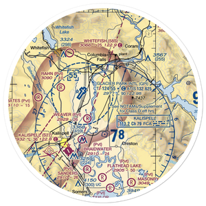 Hoerner Airport (MT18) VFR Sectional Sticker (30 mile)