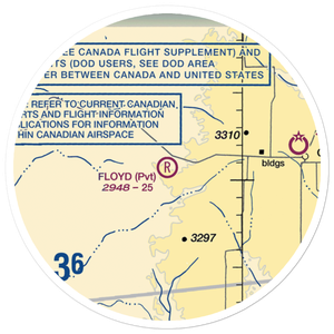 Floyd Ranch Airport (MT09) VFR Sectional Sticker (20 mile)