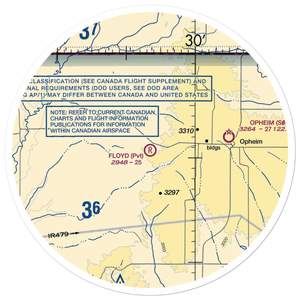Floyd Ranch Airport (MT09) VFR Sectional Sticker (30 mile)