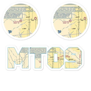 Floyd Ranch Airport (MT09) VFR Sectional Sticker Pack