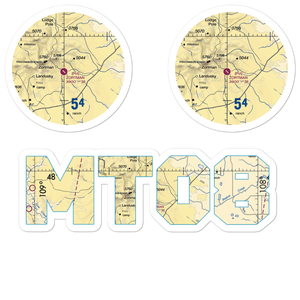 Zortman Airport (MT08) VFR Sectional Sticker Pack