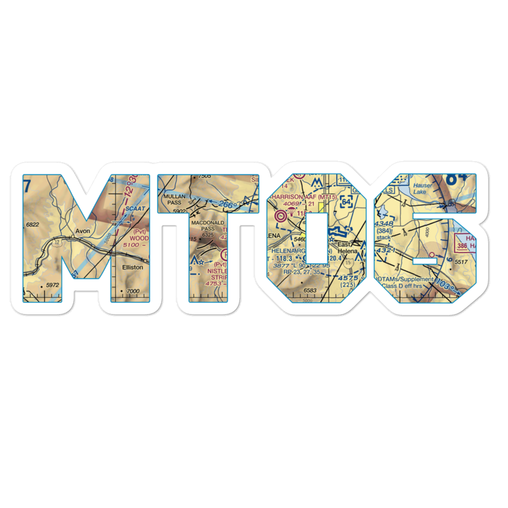 Duncan Airport (MT06) VFR Sectional Sticker 