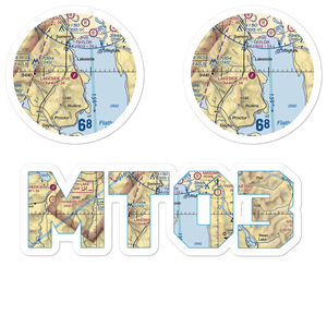 Lakeside Airport (MT03) VFR Sectional Sticker Pack