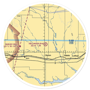 Hellinger Airport (MT02) VFR Sectional Sticker (30 mile)