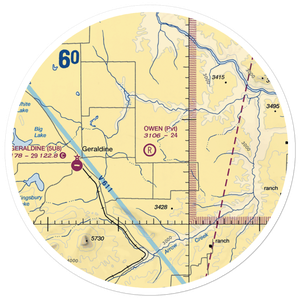 Owen Bros Airport (MT01) VFR Sectional Sticker (30 mile)
