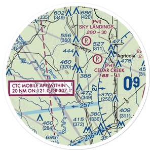 Farmco Field (MS98) VFR Sectional Sticker (20 mile)