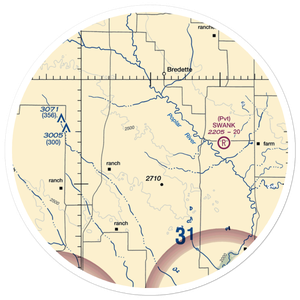 J B Airport (MT90) VFR Sectional Sticker (30 mile)