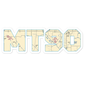 J B Airport (MT90) VFR Sectional Sticker