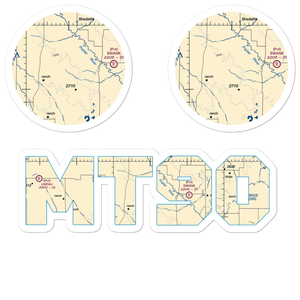 J B Airport (MT90) VFR Sectional Sticker Pack