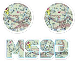 Hooper Skylark Field (MS93) VFR Sectional Sticker Pack