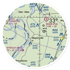 Heigle Field (MS92) VFR Sectional Sticker (20 mile)