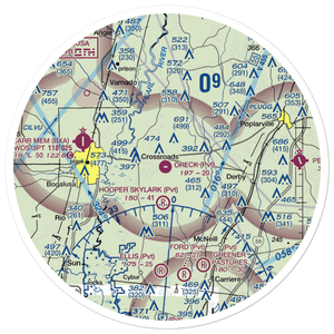 Oreck Airport (MS88) VFR Sectional Sticker (30 mile)