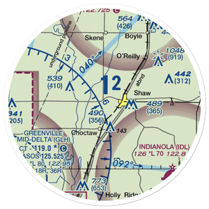 Skelton Airport (MS85) VFR Sectional Sticker (20 mile)