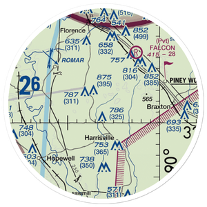 Alton Field (MS83) VFR Sectional Sticker (20 mile)