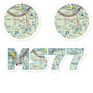 Lang Flying Service Airport (MS77) VFR Sectional Sticker Pack