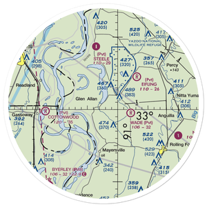 Lewis Airport (MS75) VFR Sectional Sticker (30 mile)