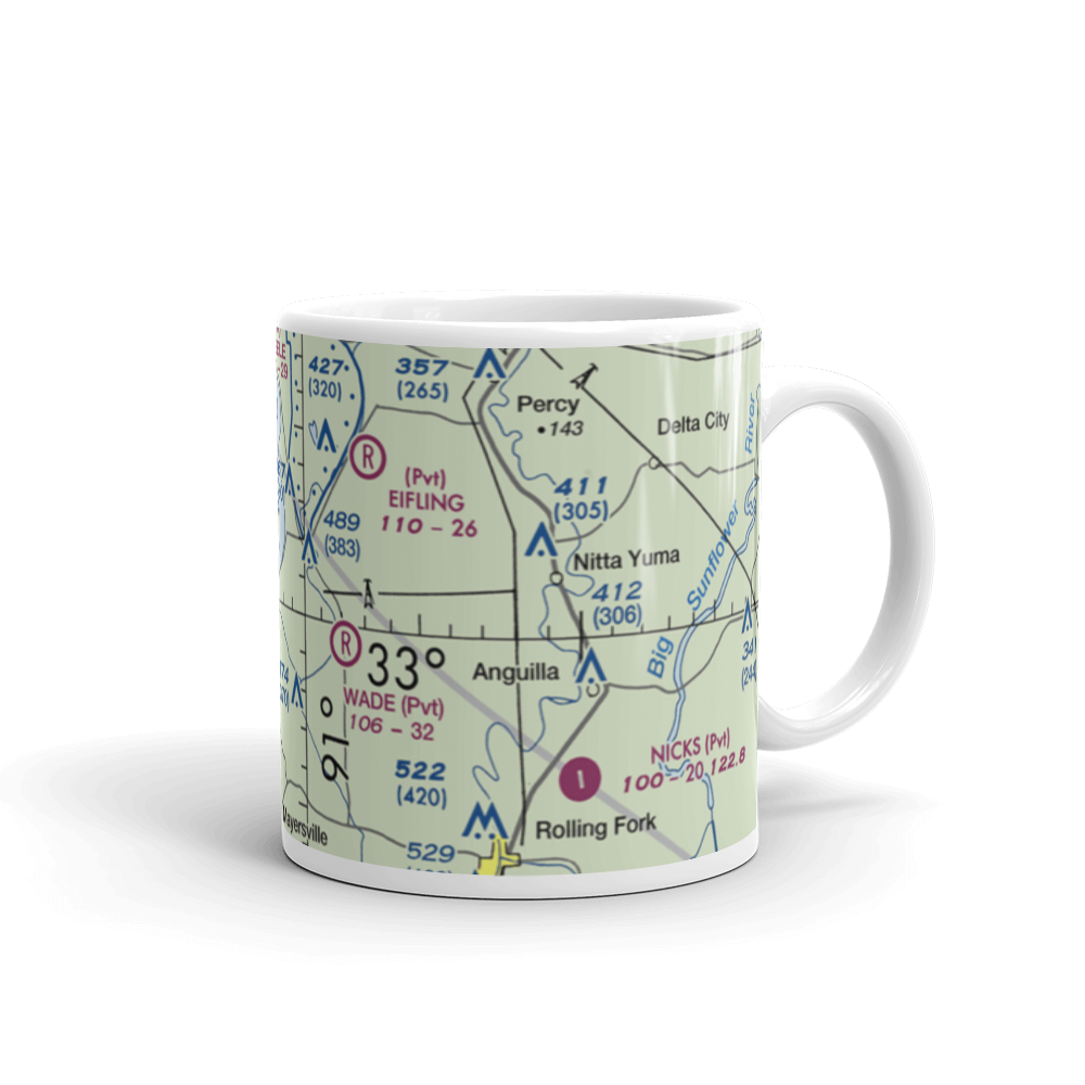 Lewis Airport (MS75) VFR Sectional  Mug 
