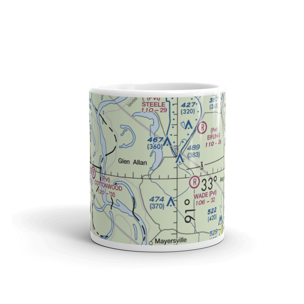 Lewis Airport (MS75) VFR Sectional  Mug 