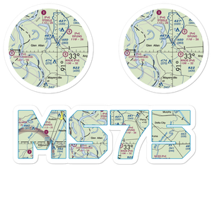 Lewis Airport (MS75) VFR Sectional Sticker Pack