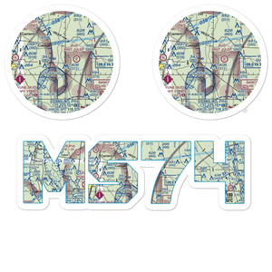 Lee's Field (MS74) VFR Sectional Sticker Pack