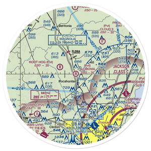 Slobovia Outernational Airport (MS71) VFR Sectional Sticker (30 mile)