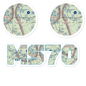 Mc Lain  -Calico Airport (MS70) VFR Sectional Sticker Pack