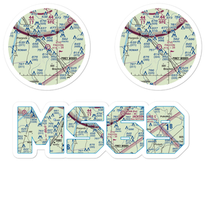 Falcon Field (MS69) VFR Sectional Sticker Pack