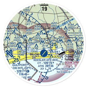 Kennedy Executive Airport (MS66) VFR Sectional Sticker (20 mile)