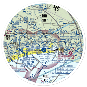 Kennedy Executive Airport (MS66) VFR Sectional Sticker (30 mile)