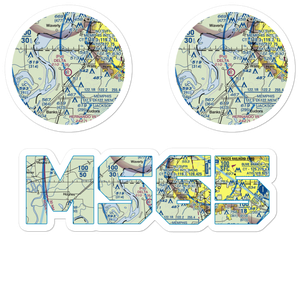 Delta Flying Service Inc Airport (MS65) VFR Sectional Sticker Pack