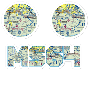 Vaiden Landing Airport (MS64) VFR Sectional Sticker Pack