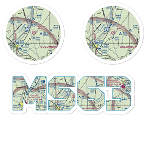 Rye Field (MS63) VFR Sectional Sticker Pack