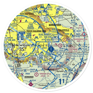 Davis Field (MS62) VFR Sectional Sticker (30 mile)