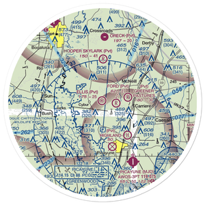 Simpson Field (MS61) VFR Sectional Sticker (30 mile)