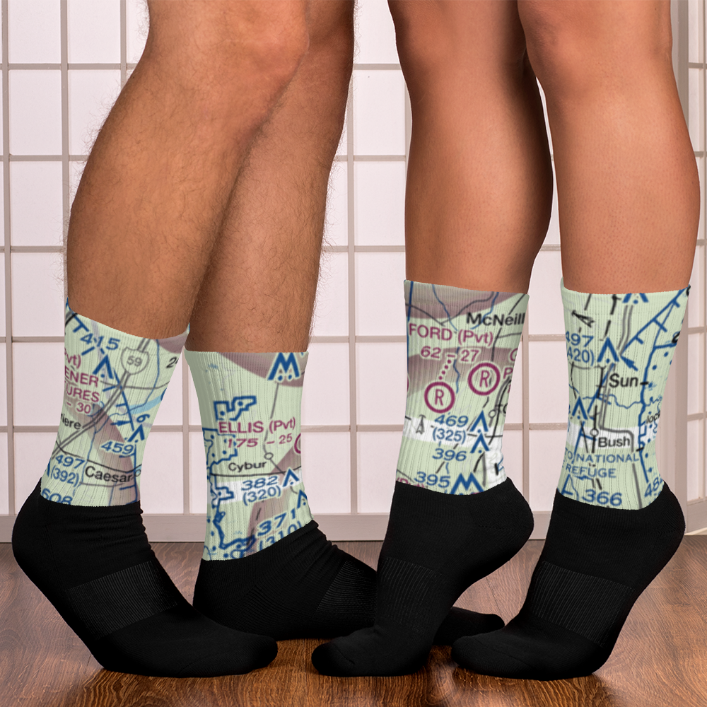 Simpson Field (MS61) VFR Sectional Socks 