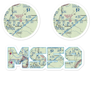 Valley of The Moon Airport (MS59) VFR Sectional Sticker Pack